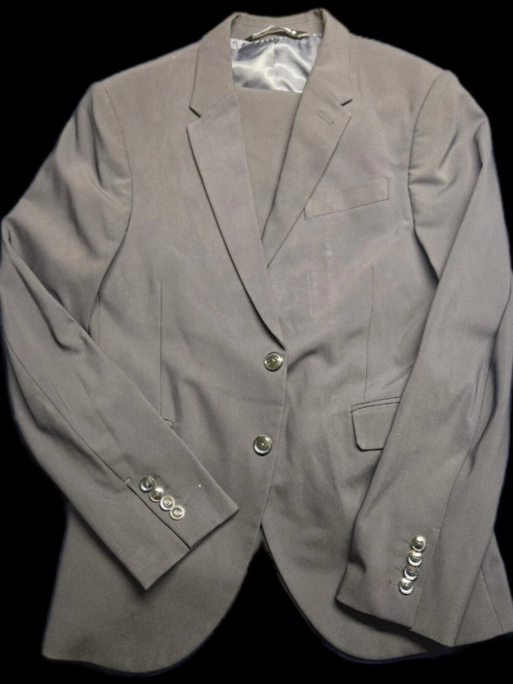 ZARA Traveler Cool Comfort Navy 2-Piece Suit Blazer & Pants Set 36R / 30W